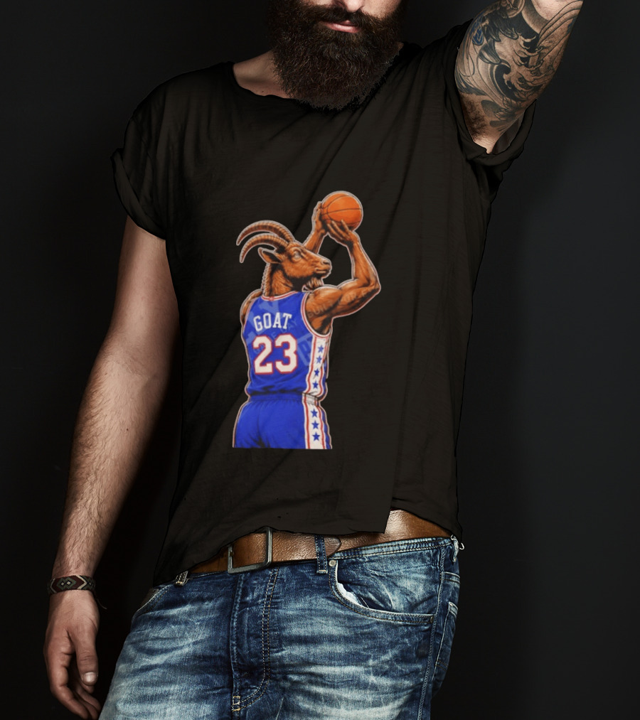 GOAT 23 Basketball Jersey Philadelphia Sixers LeBron James T-Shirt