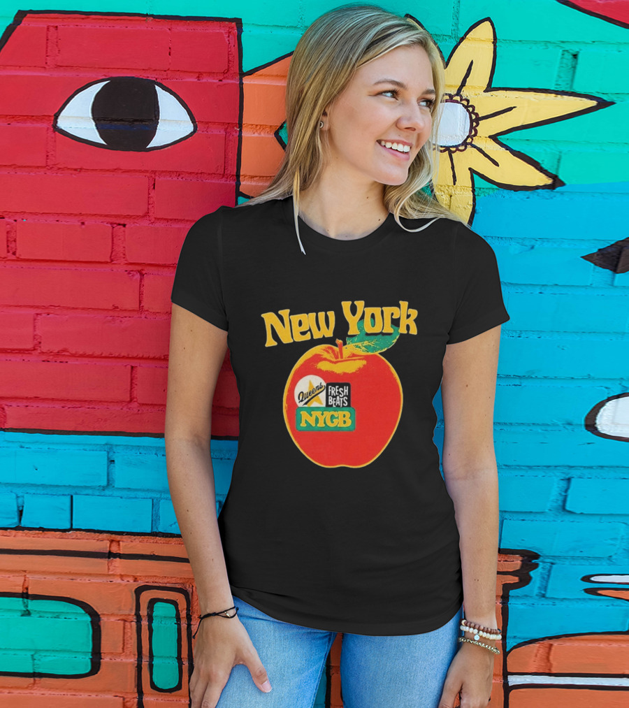 New York Queens Fresh Beats NYGB Apple T-Shirt