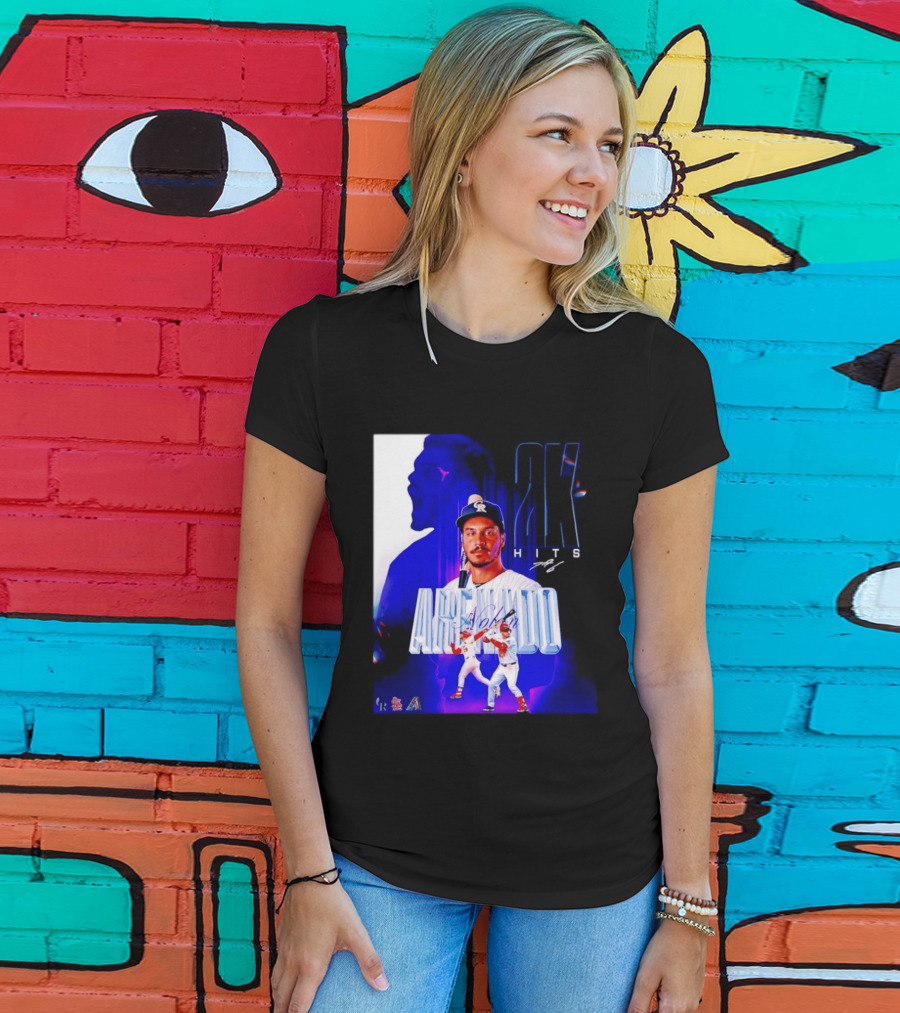Nolan Arenado 2K Hits Retro Baseball Milestone Celebration T-Shirt