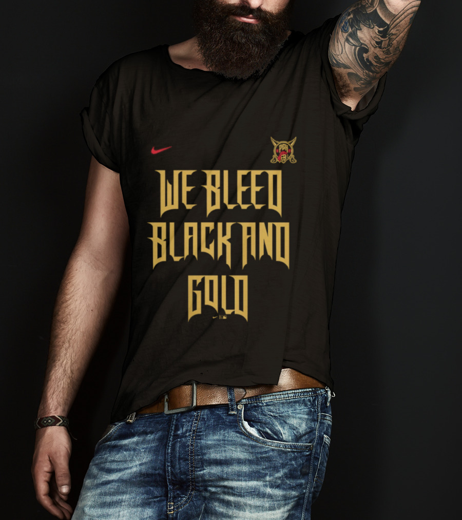 Pittsburgh Pirates We Bleed Black And Gold City Connect Nike T-Shirt