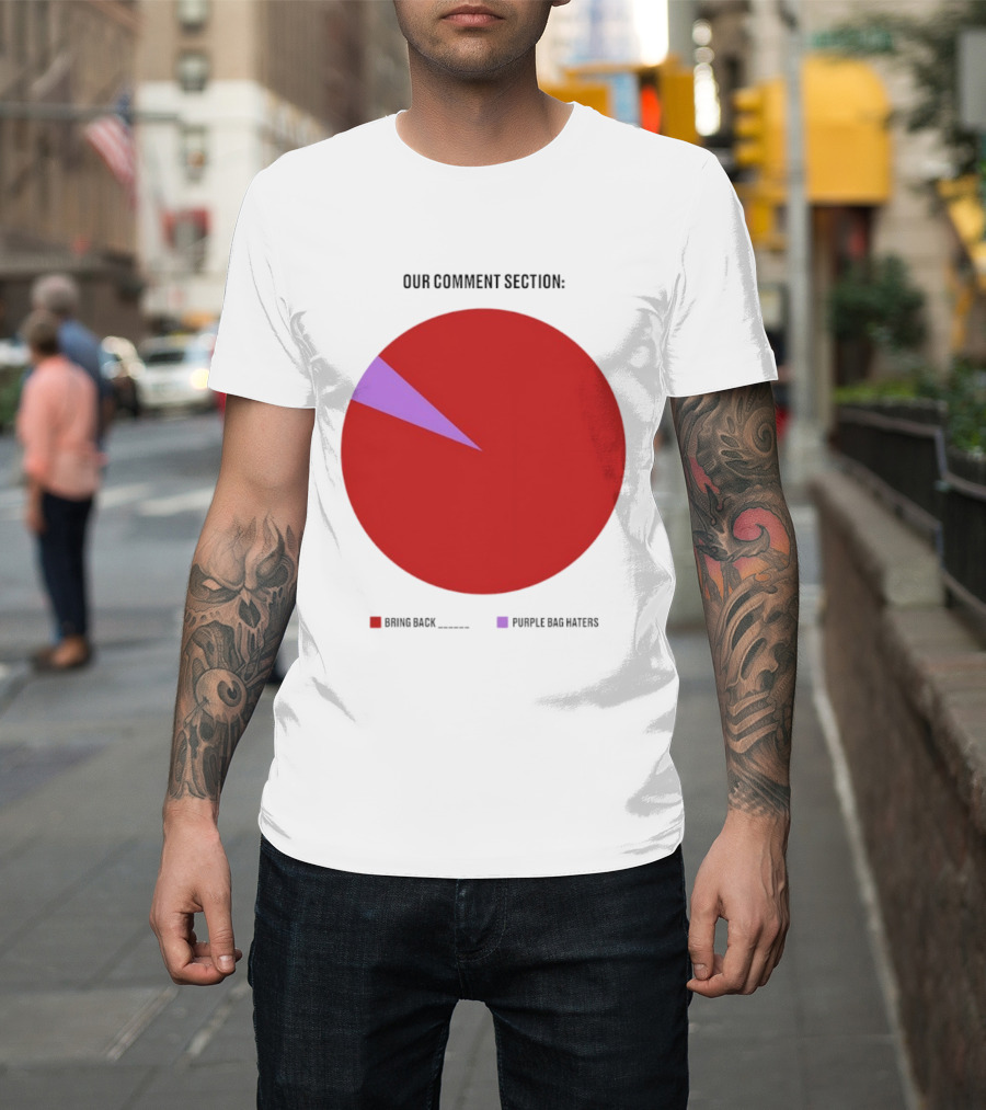 Our Comment Section Bring Back Purple Bag Haters Chart T-Shirt