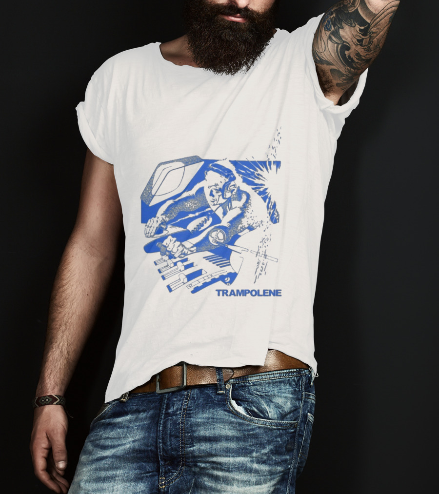 Trampolene DJ Tramps Music Mixing Motorcycle T-Shirt