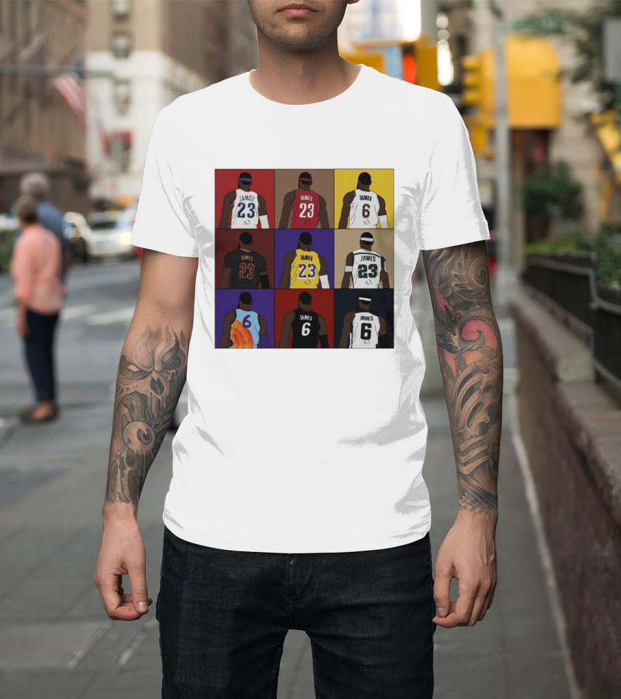 LeBron James Each Team History Philadelphia 76ers NBA 2026 T-Shirt