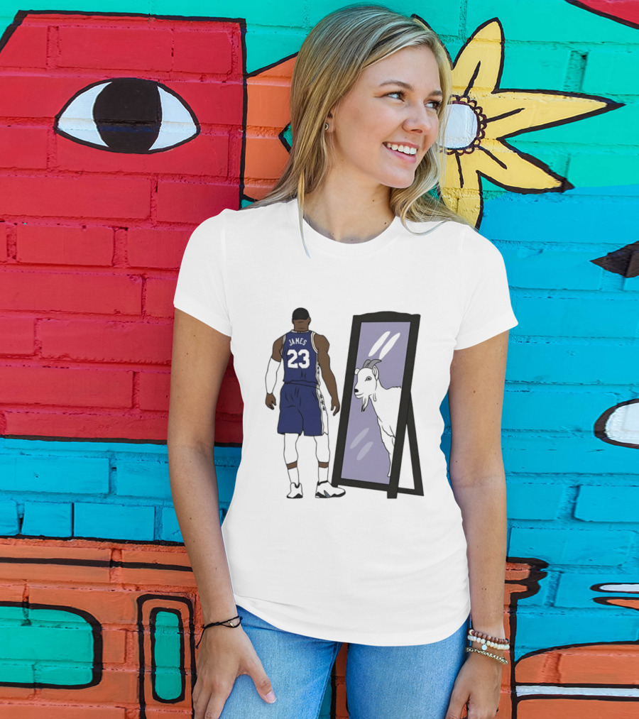 LeBron James Mirror 23 GOAT Reflection Philadelphia 76ers T-Shirt