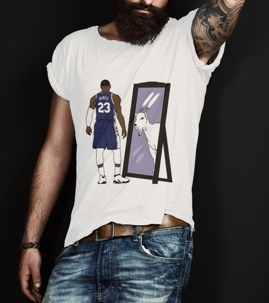 LeBron James Mirror 23 GOAT Reflection Philadelphia 76ers T-Shirt