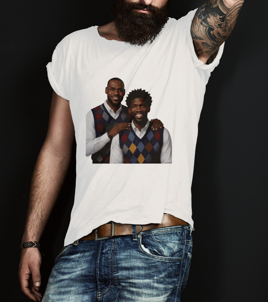 Lebron James Joel Embiid Philadelphia 76ers Step Brothers Crossover NBA Comedy T-Shirt