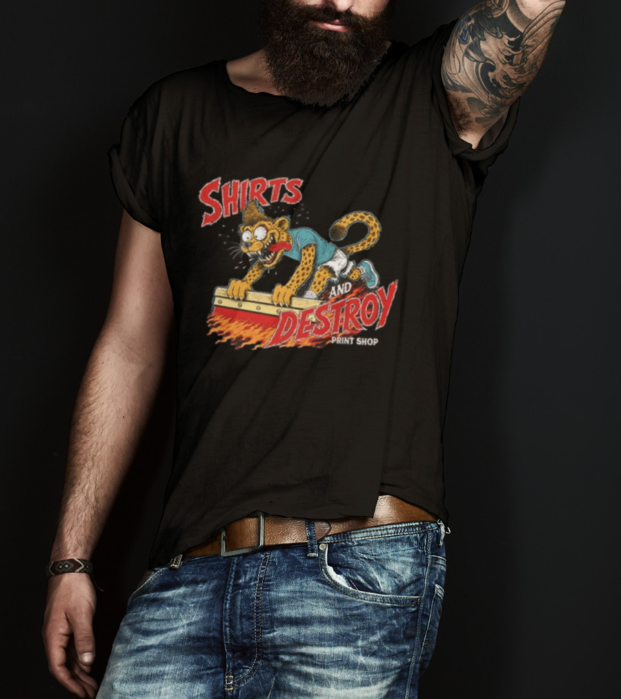 Shirts And Destroy Print Shop Screem Drinting 2 Sided T-Shirt