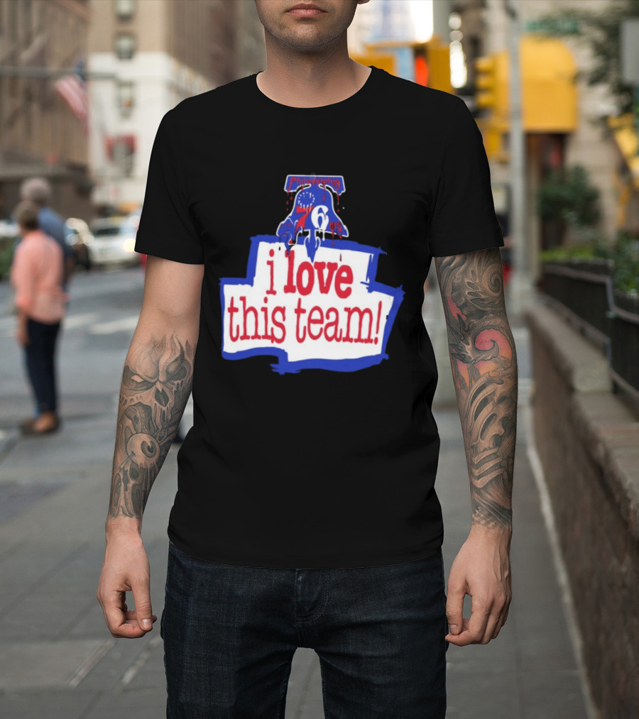 I Love This Team Philadelphia 76ers Basketball 23 LeBron James T-Shirt