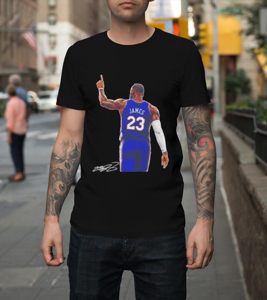 LeBron James 23 Philadelphia 76ers Jersey Iconic Basketball T-Shirt