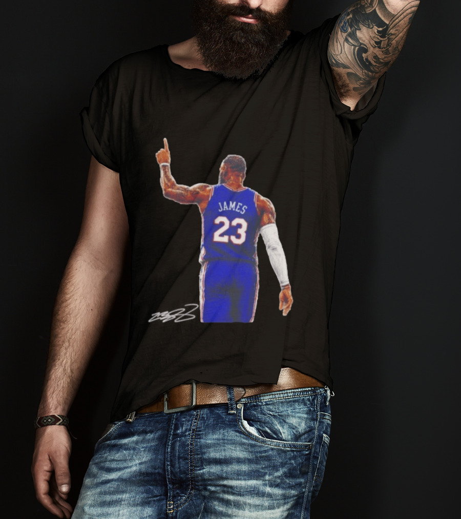 LeBron James 23 Philadelphia 76ers Jersey Iconic Basketball T-Shirt
