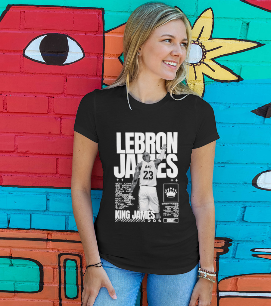LeBron James Philadelphia 76ers King James NBA Goat 2026 23 T-Shirt
