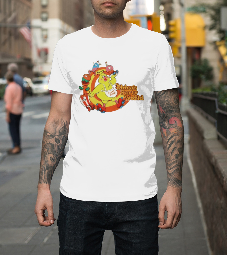 Chica's Party World Party Time Chica Five Nights At Freddy's T-Shirt