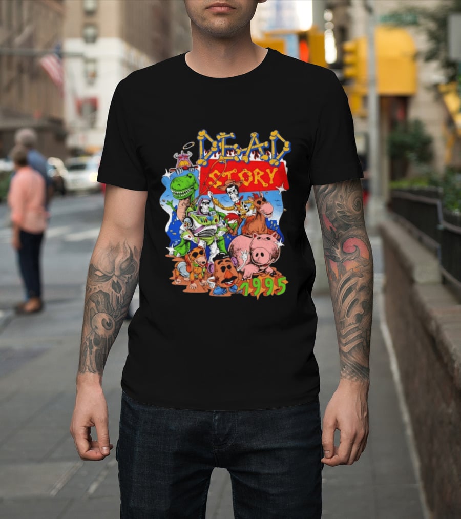 Dead Story Toy Story 1995 Woody Buzz Lightyear Rex Hamm Potato Head Slinky Dog T-Shirt