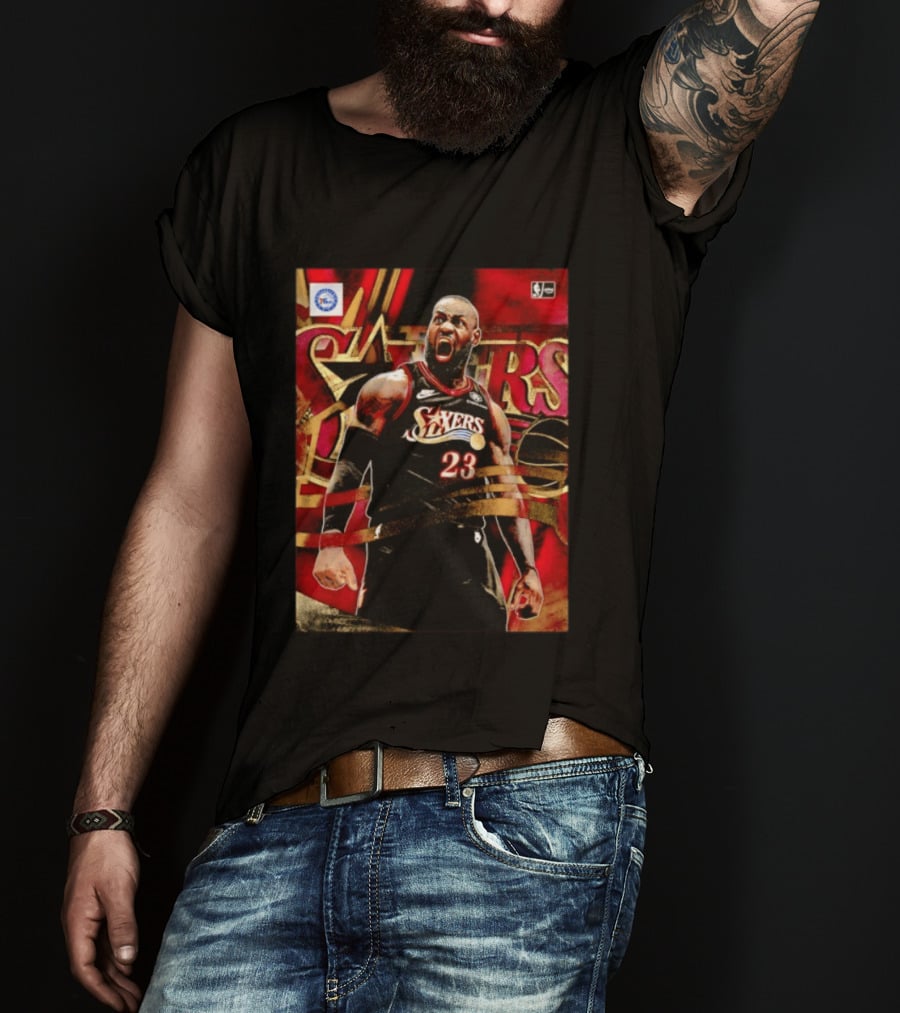 Philadelphia 76ers LeBron James NO.23 NBA Nike NBA League Basketball T-Shirt