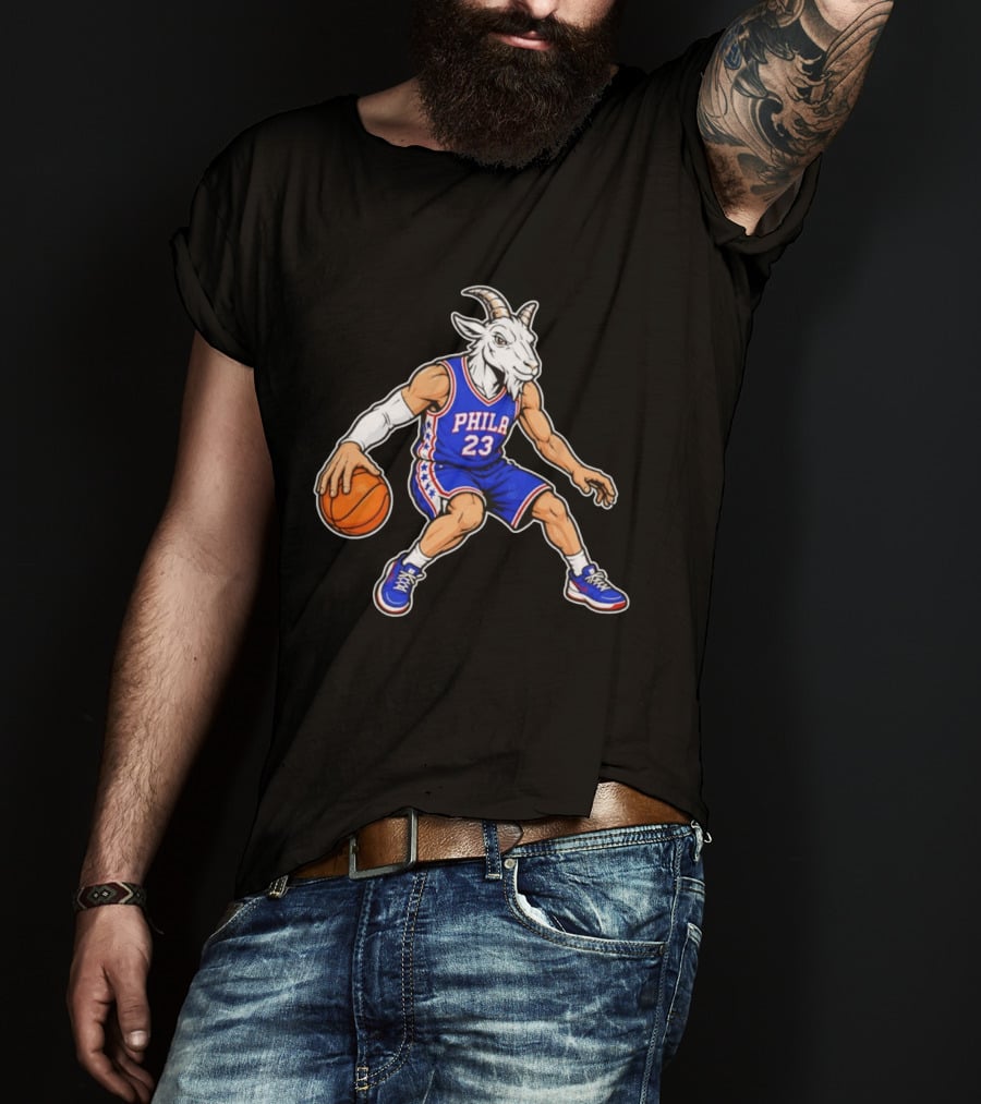 GOAT Philly LeBron James 23 Philadelphia Sixers Basketball Player T-Shirt