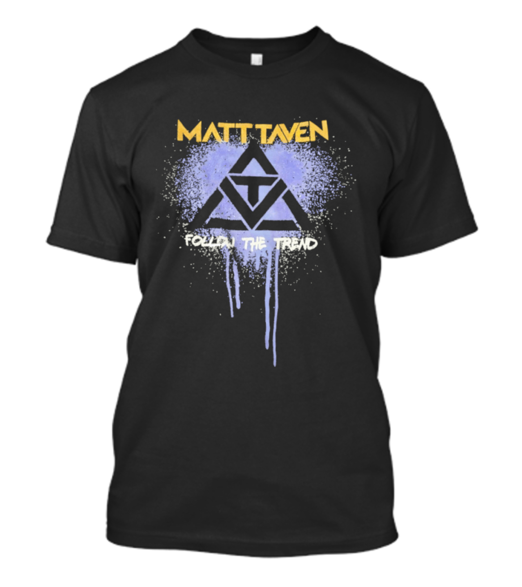 Matt Taven Follow The Trend Purple Triangle T-Shirt