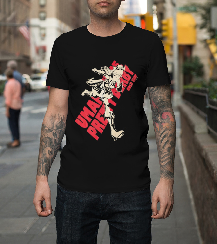 Umamusume Pretty Derby Gold Ship Anime Character Running Pose T-Shirt