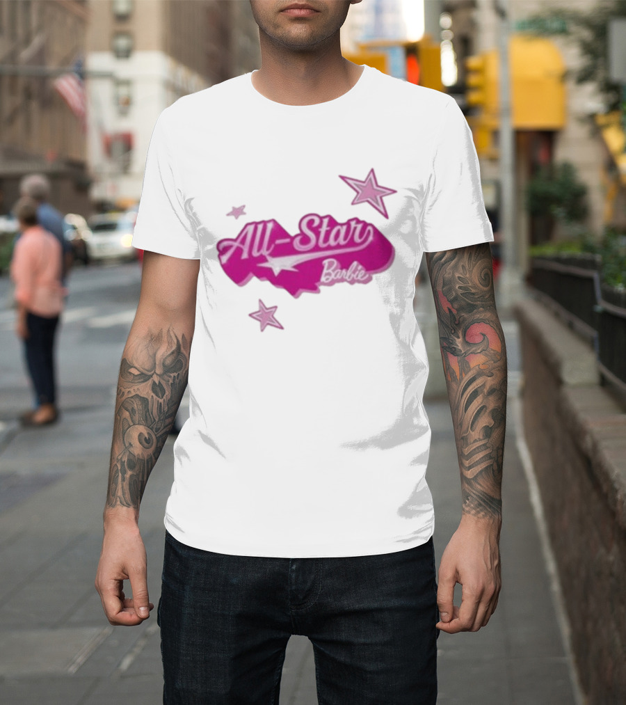 Angel Reese All Star Barbie Pink Star T-Shirt