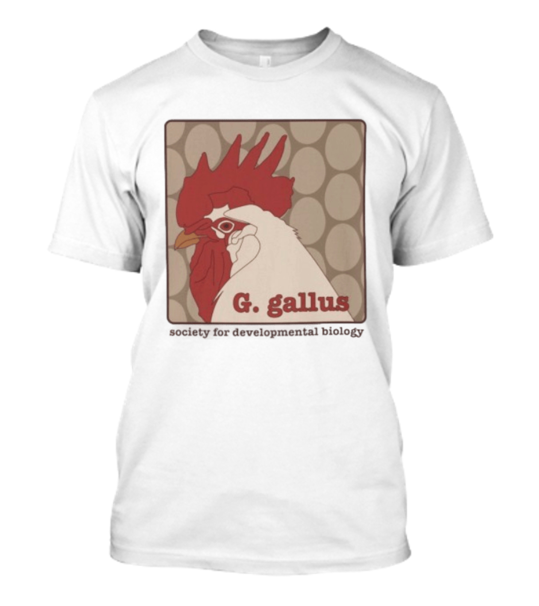 G Gallus Society For Developmental Biology Chicken Rooster Oval T-Shirt