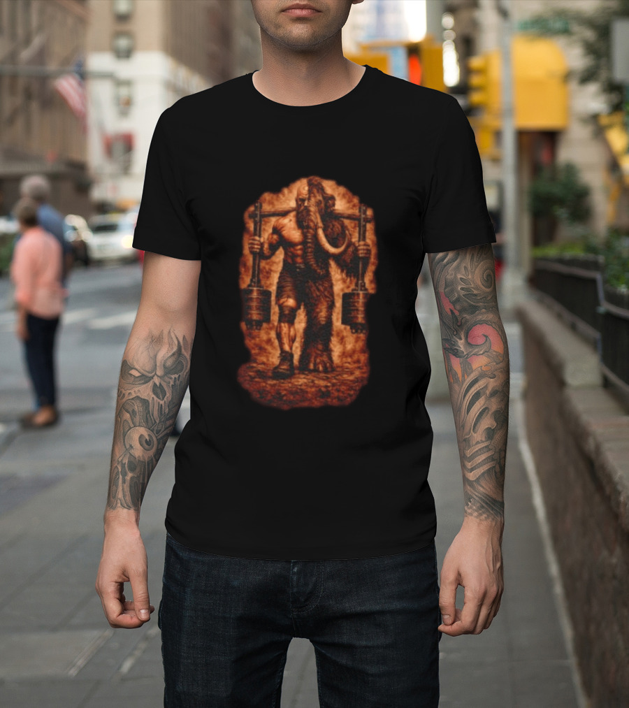 Donovan Cecil Mammoth Powerlifting Strongman T-Shirt