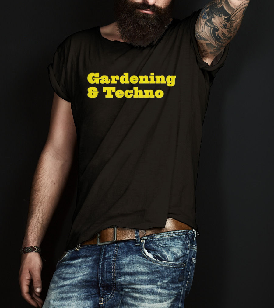 Gardening And Techno Bold Yellow T-Shirt