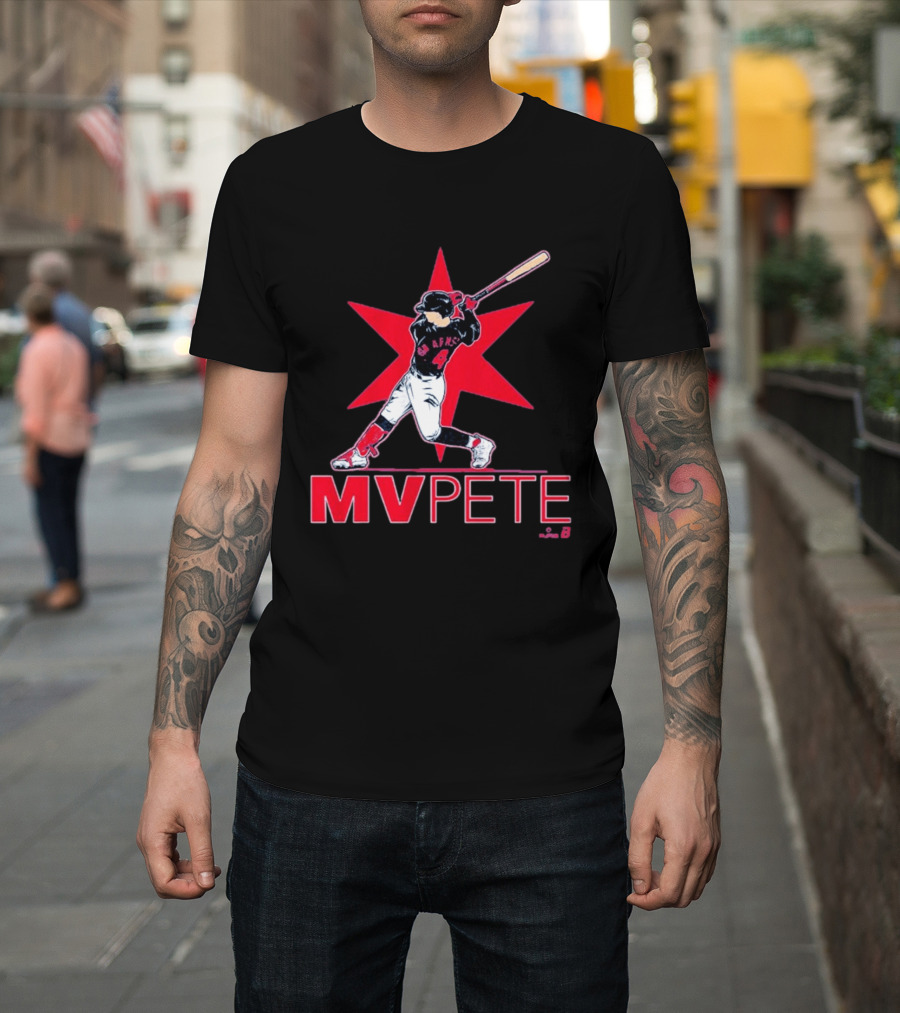 MVPete Baseball Player 4 AFMS Red Star T-Shirt