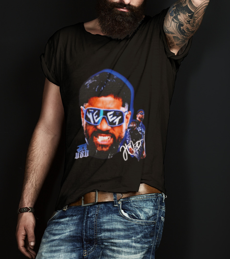 Jey Uso Yeet WWE Wrestling Bloodline Autograph Sunglasses T-Shirt
