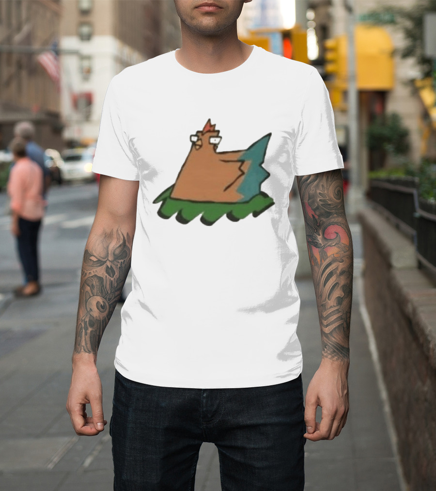Cartoon Chicken In Nest Bird T-Shirt