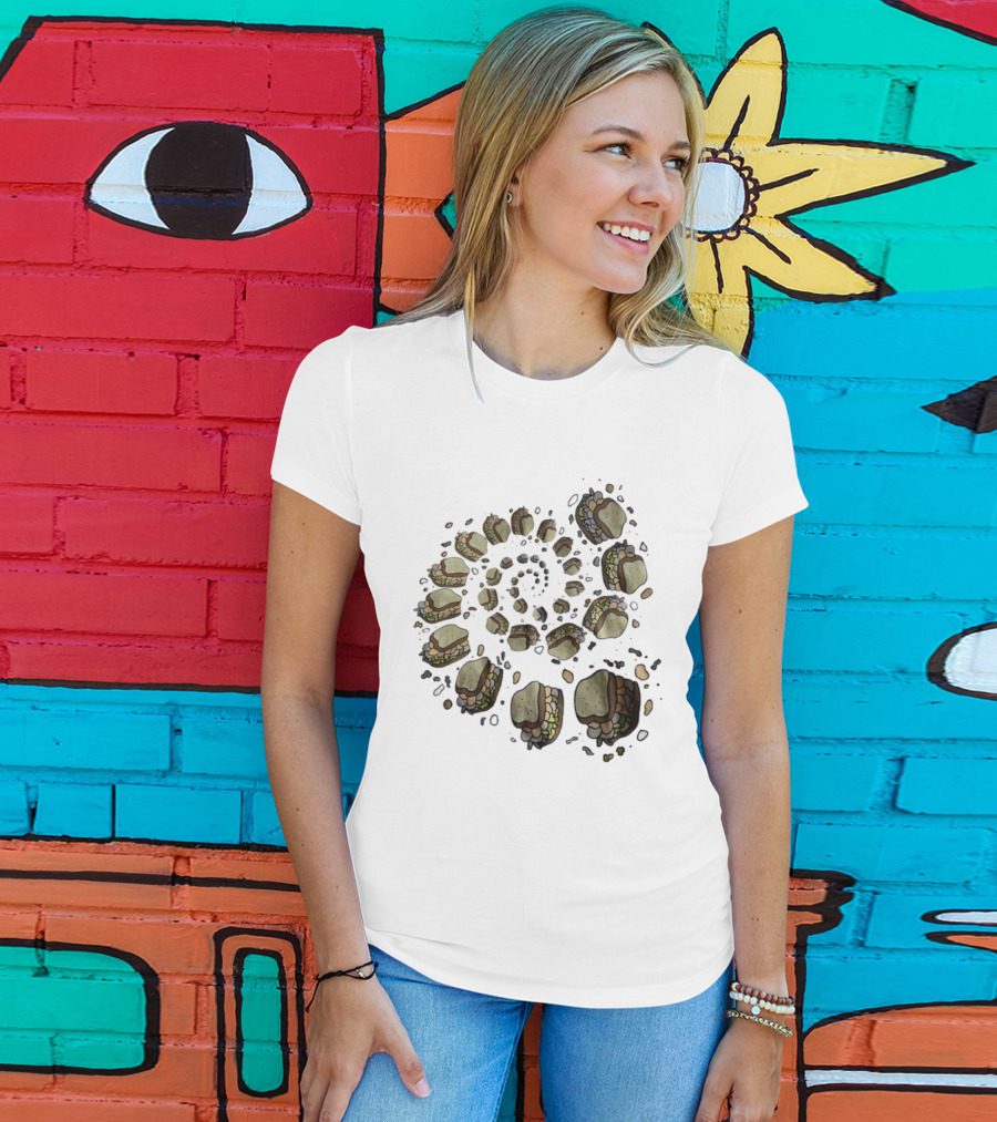 Turkey And The Wolf Fried Bologna Sandwiches Spiral T-Shirt