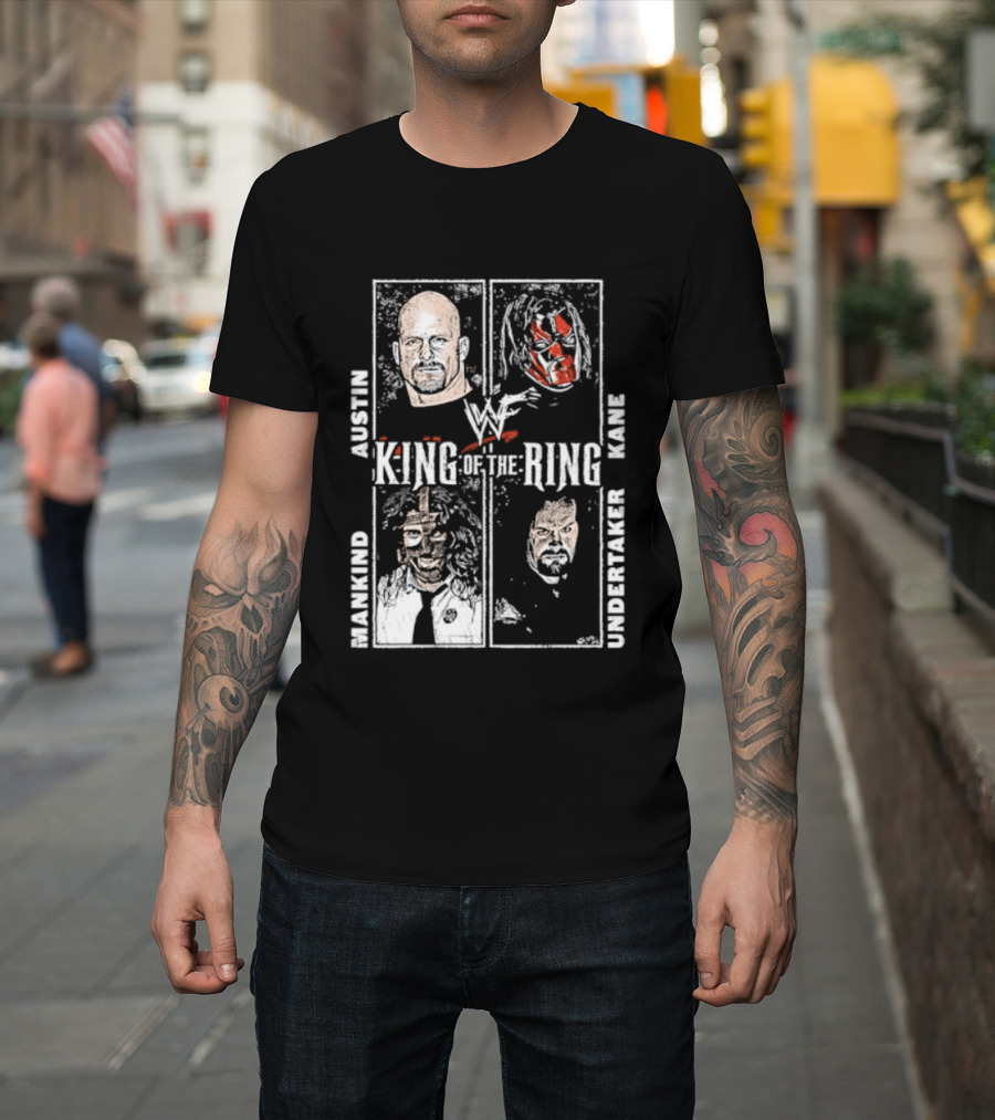 WWF King Of The Ring Austin Kane Mankind Undertaker T-Shirt