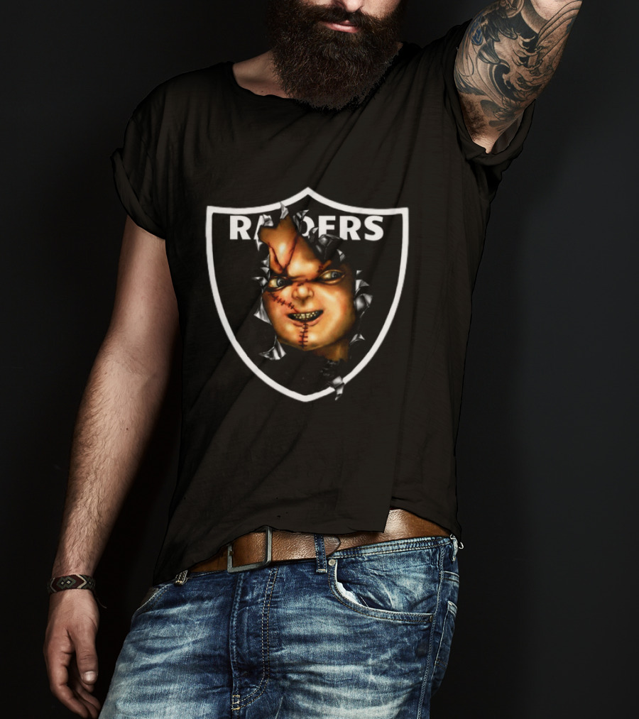BruceDropEmOff 2000s Raiders Chucky Doll Raiders T-Shirt