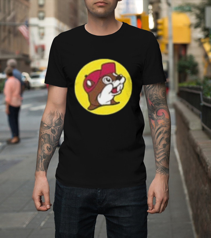 Buc Ee's Fresh Brisket On The Board Two Sided Beavers Texas BBQ T-Shirt