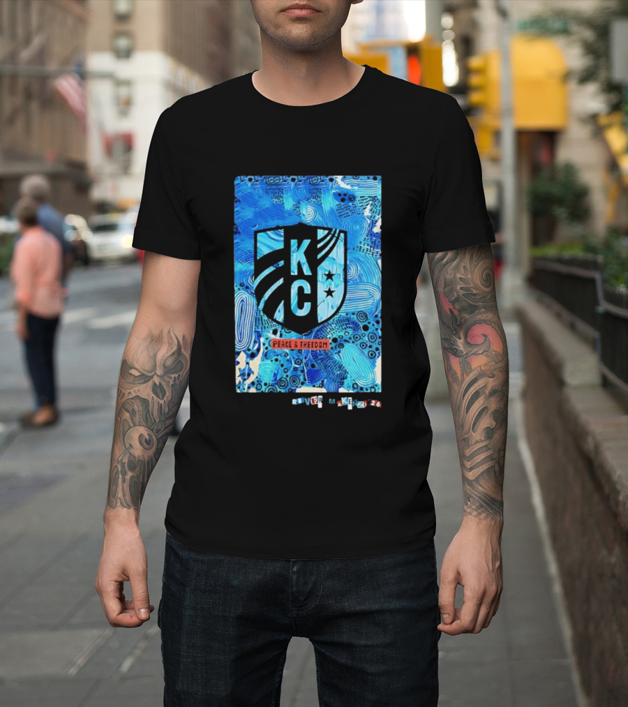 Kansas City Current KC Peace And Freedom River Makenzi 2026 T-Shirt