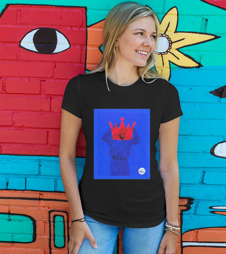 LeBron James NBA All Star Crown Philadelphia 76ers T-Shirt