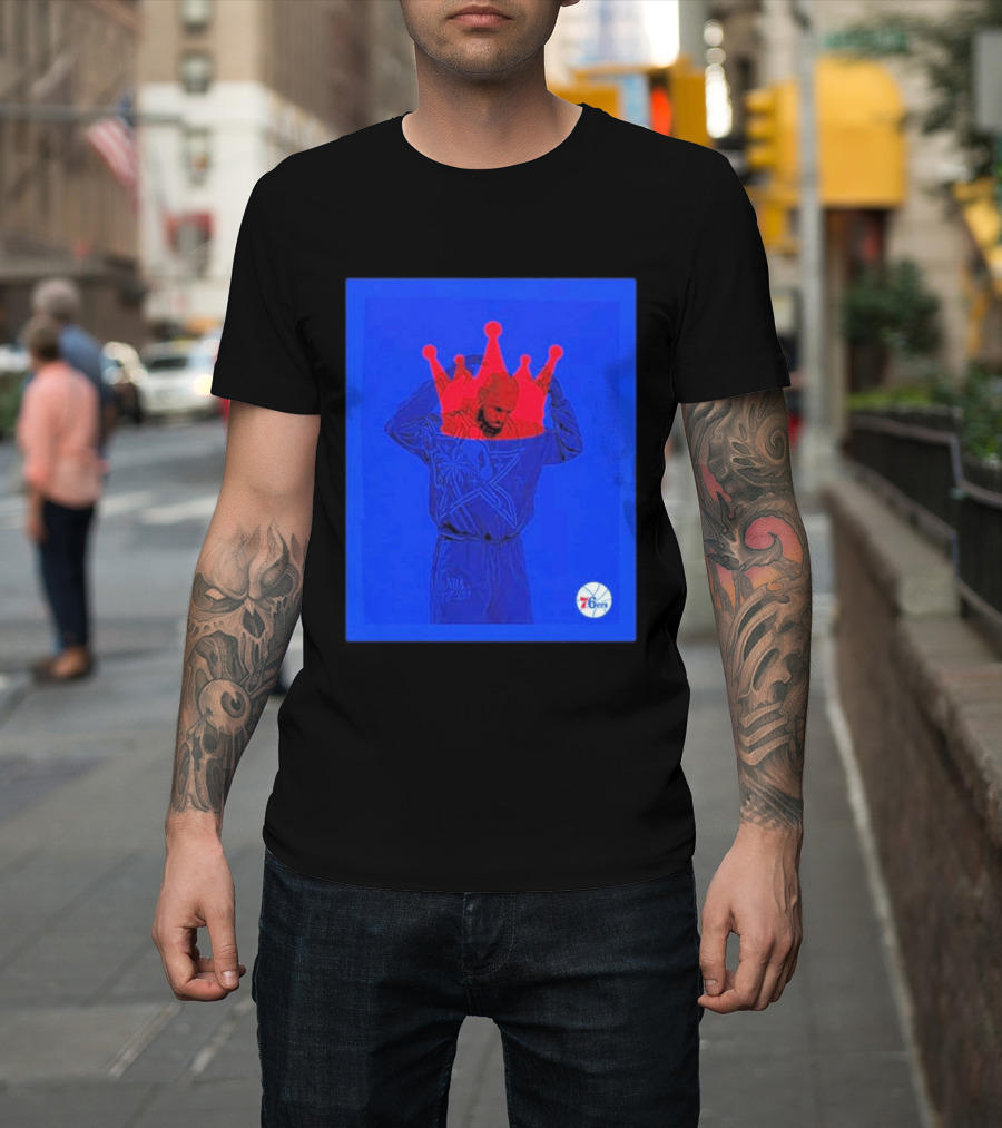 LeBron James NBA All Star Crown Philadelphia 76ers T-Shirt
