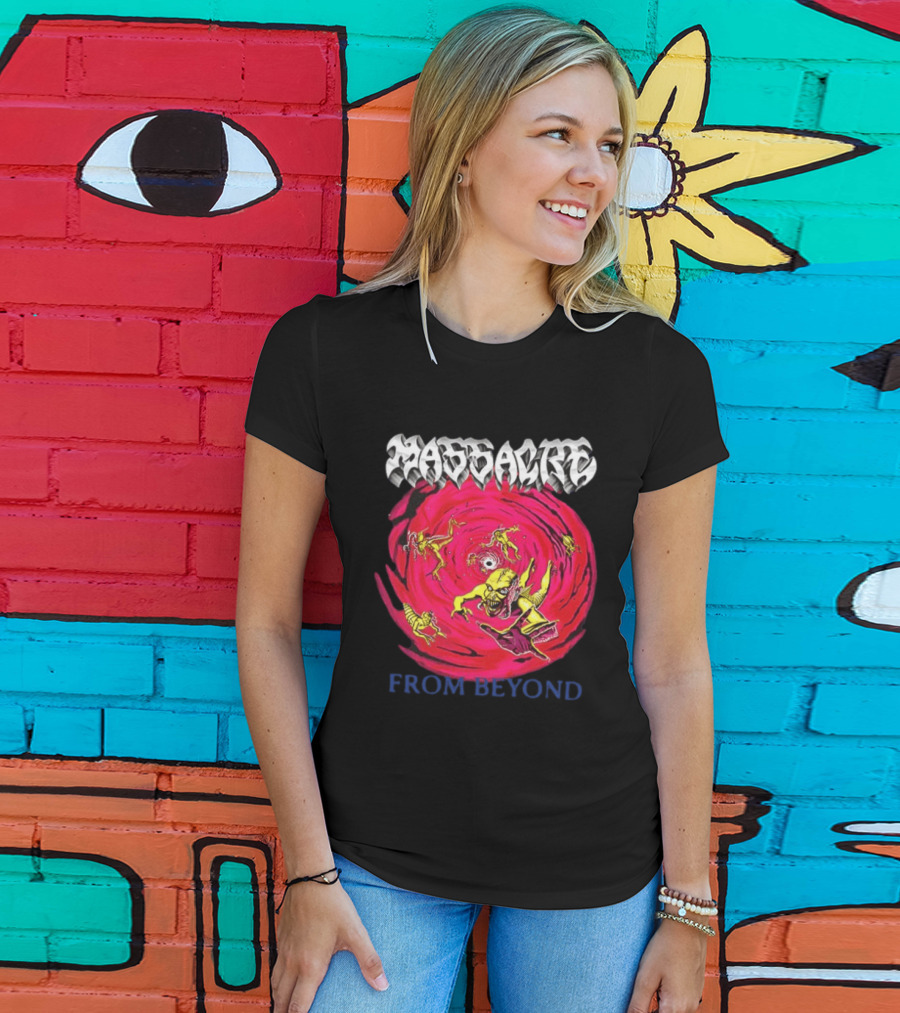 Massacre From Beyond 1991 Two Sided Horror Imagery Team T-Shirt