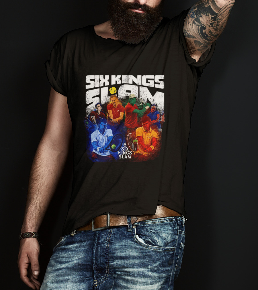 Six Kings Slam Tennis 2026 Iconic Players Edition T-Shirt