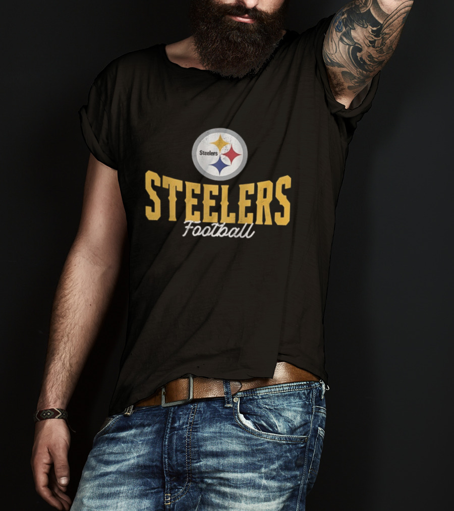 Pittsburgh Steelers Football 1933 AFC North Symbol Steelers Football T-Shirt