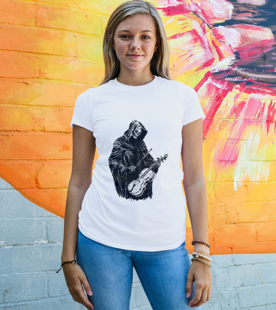 Avenged Sevenfold A7X North American Tour 2026 At Peace Tour Dates Grim Reaper Playing Violin T-Shirt