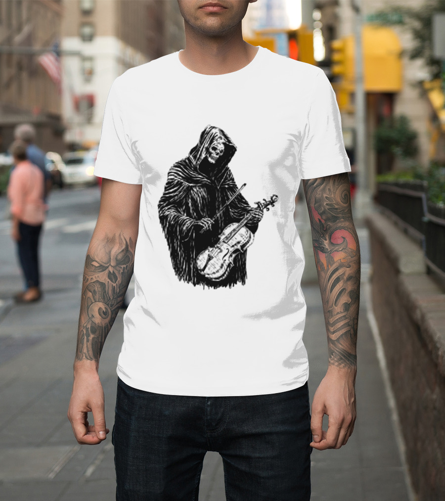 Avenged Sevenfold A7X North American Tour 2026 At Peace Tour Dates Grim Reaper Playing Violin T-Shirt