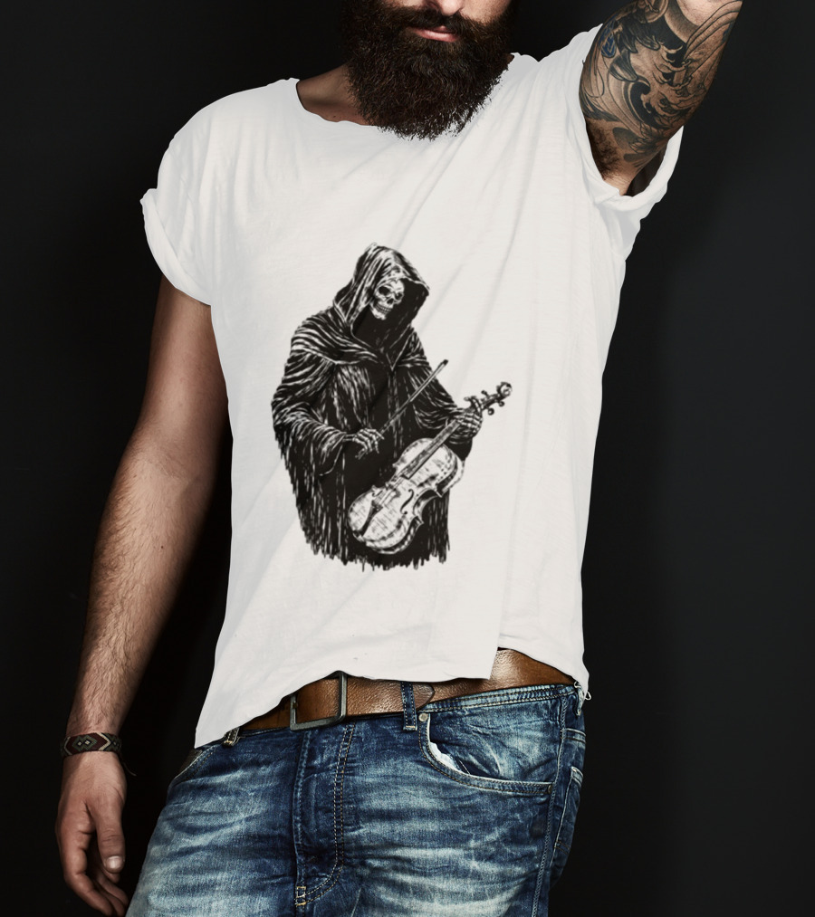Avenged Sevenfold A7X North American Tour 2026 At Peace Tour Dates Grim Reaper Playing Violin T-Shirt