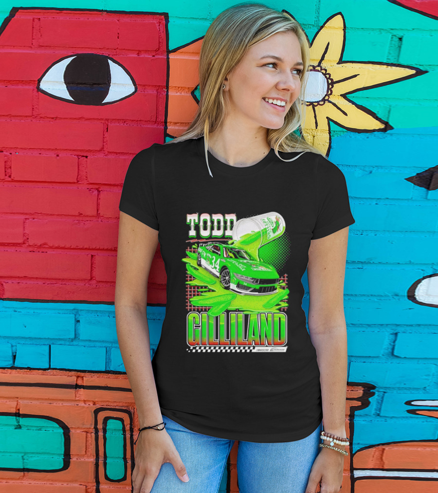 Todd Gilliland NASCAR 34 Pickle Juice Racing Car Victory 2026 T-Shirt
