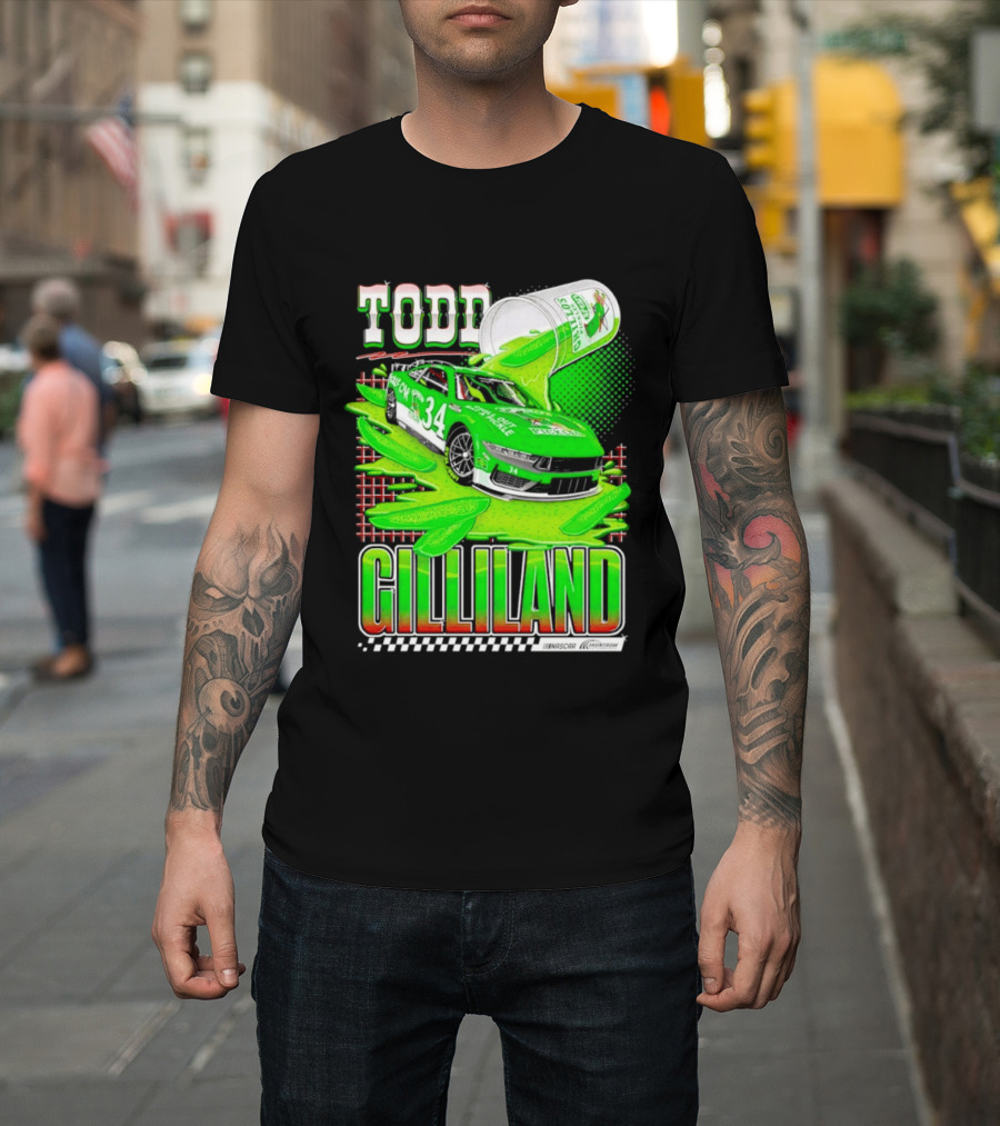 Todd Gilliland NASCAR 34 Pickle Juice Racing Car Victory 2026 T-Shirt