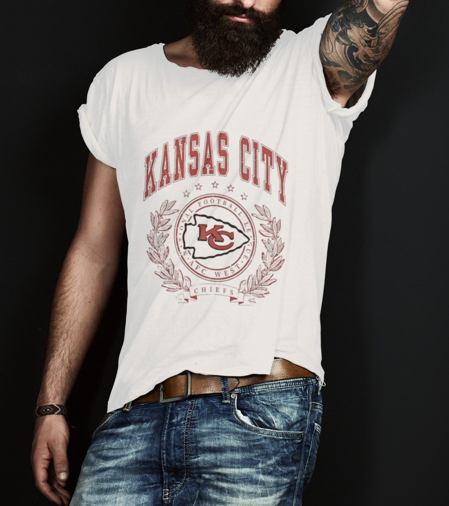 Kansas City Chiefs NFL Football Logo AFC West Team T-Shirt