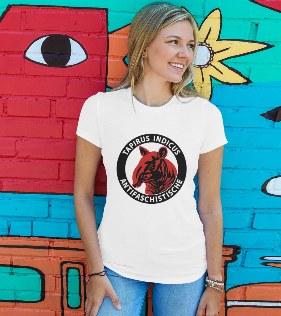 Tapirus Indicus Antifaschistische Antifa T-Shirt