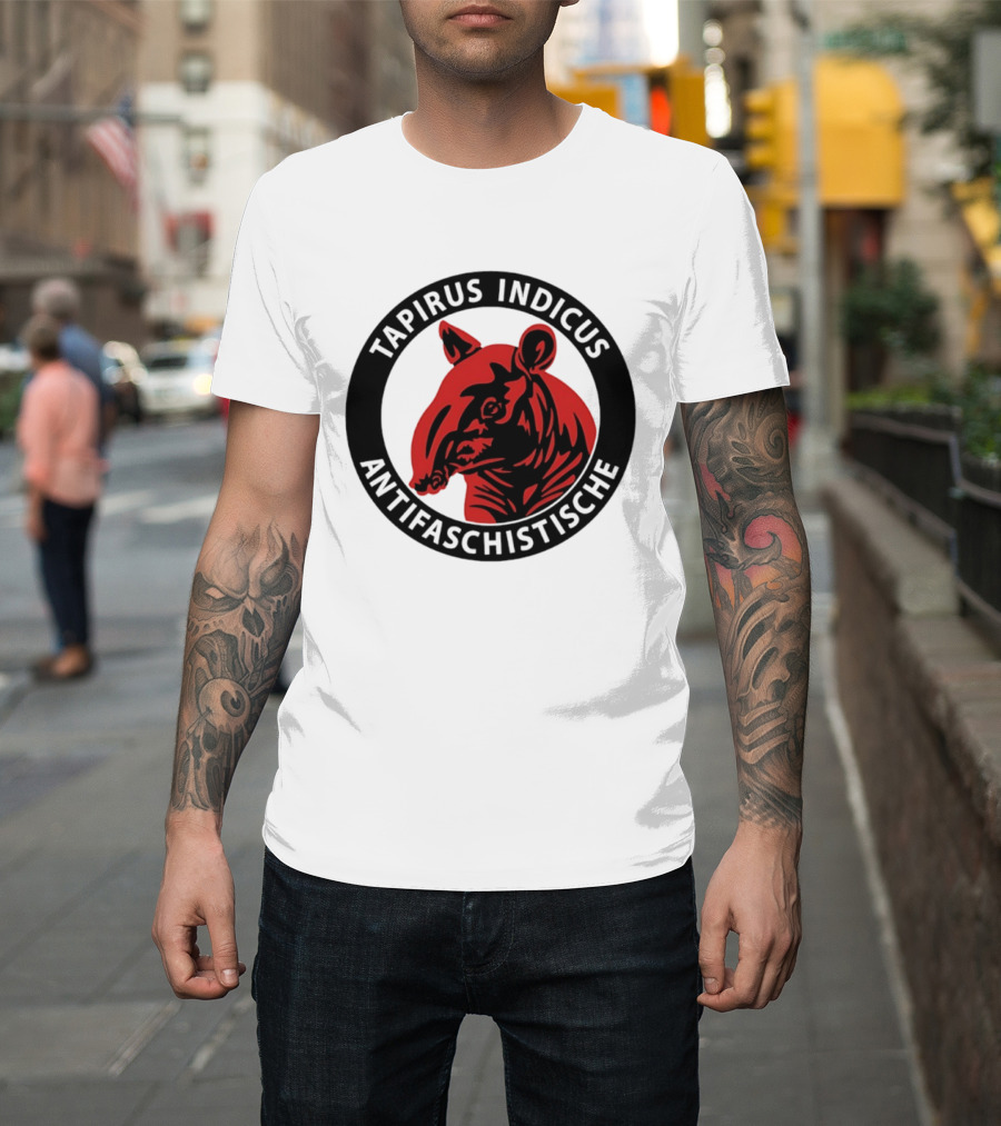 Tapirus Indicus Antifaschistische Antifa T-Shirt