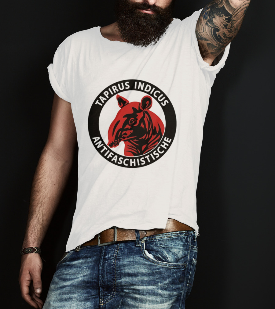 Tapirus Indicus Antifaschistische Antifa T-Shirt