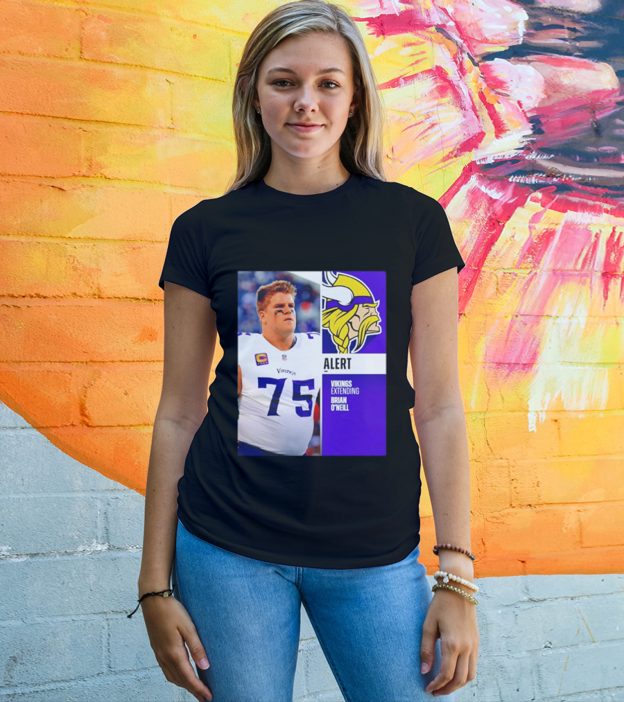Alert Vikings Extending Brian O'Neill 75 T-Shirt