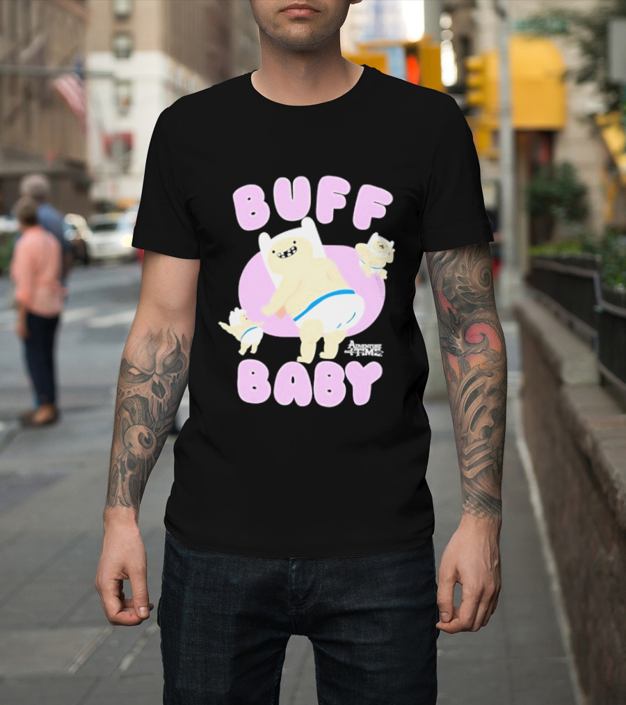 Buff Baby Adventure Time Finn The Human Dancing Babies T-Shirt