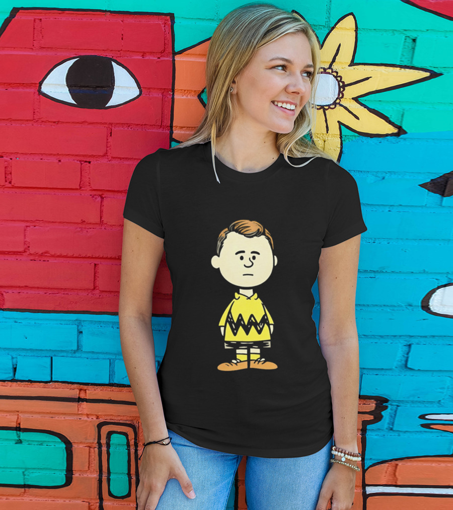 Charlie Brown Kirk Peanuts Style Character Fusion T-Shirt
